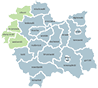 Subregion Zachodni - mapka